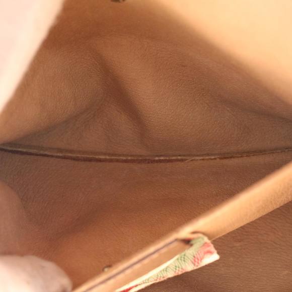 GUCCI GG Canvas Web Sherry Line Clutch Bag Beige Red Green 89 01 030 Auth 43905 - Picture 11 of 16